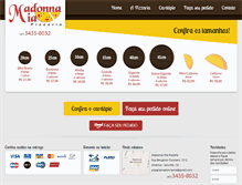 Tablet Screenshot of madonnamiapizzaria.com.br